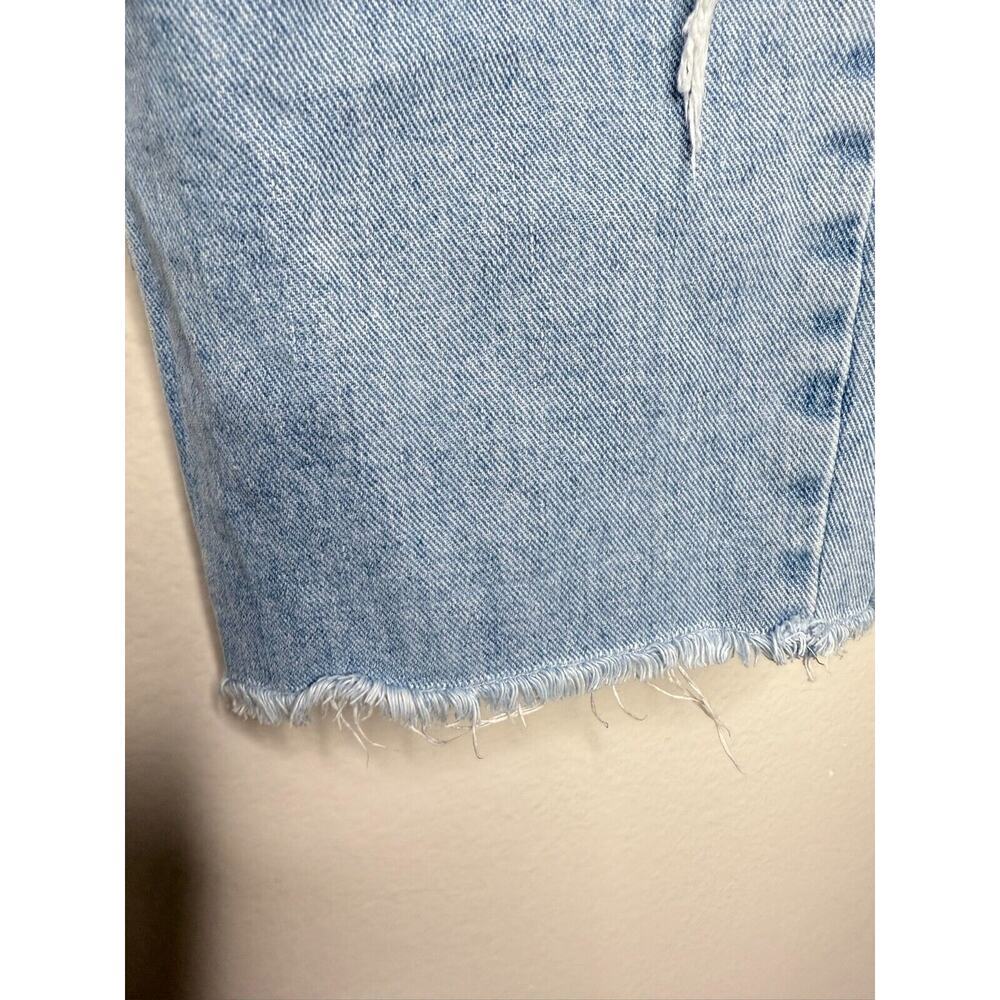 BDG 26x27 High Rise Baggy Blue Distress Jeans Button Zip Straight Flare Button - Picture 6 of 14